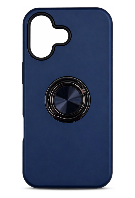 Schutzhülle Blau mit Ring  - iPhone 17