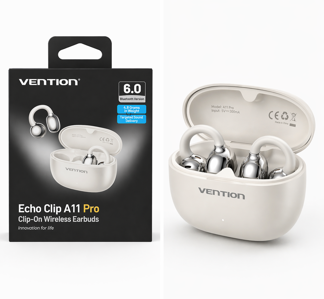 VENTION Echo Clip A11 Pro – Clip-On Wireless Bluetooth Kopfhörer 2