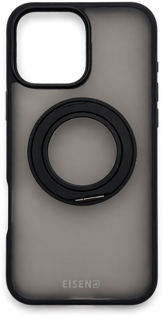 Schutzhülle Schwarz  mit Ring  - iPhone 16 Pro Max