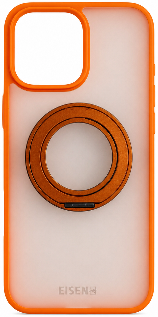 Schutzhülle Orange mit Ring  - iPhone 16 Pro