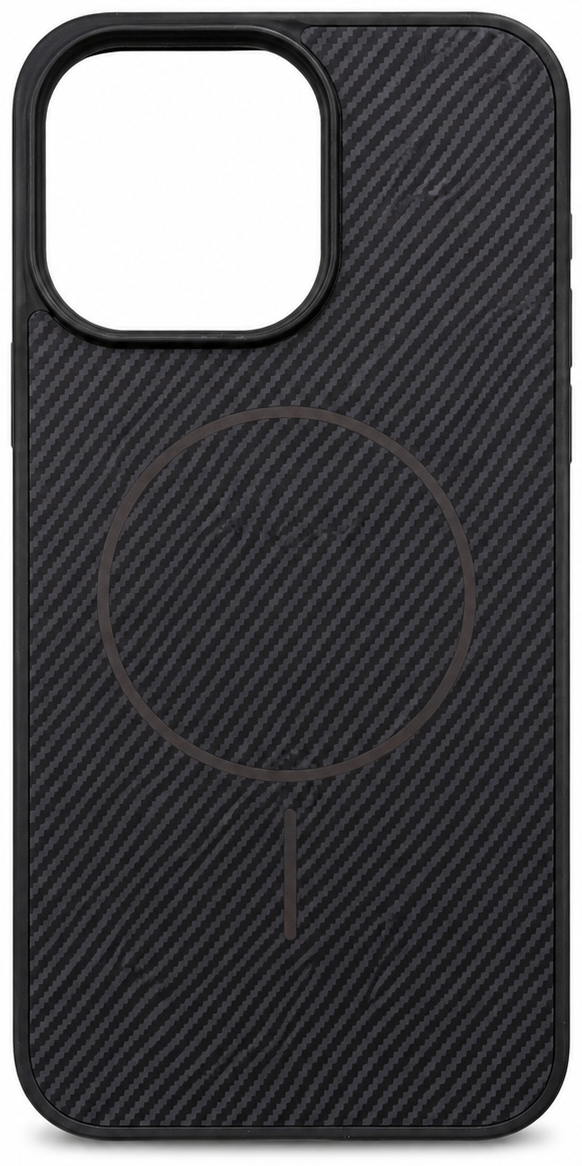 Schutzhülle Orange Carbon-Optik  mit MagSafe Unterstützung- iPhone 15 Pro